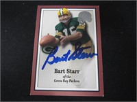 2000 FLEER GREATS BART STARR AUTOGRAPH