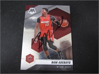 2020-21 MOSAIC BAM ADEBAYO AUTOGRAPH COA