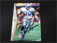 1995 UD SP BARRY SANDERS AUTOGRAPH COA