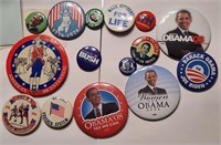 Vtg 15 Round Button Pinback Political,SALE.RB10B10