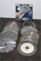 Mixed Lot of 7 & 9 Saw Blades