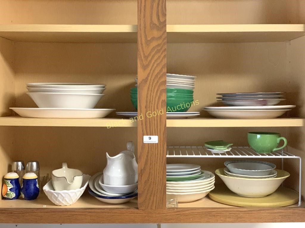 2 Shelves Kitchen Basics; Plates, Bowls, More