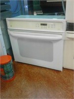 GE white built in oven
