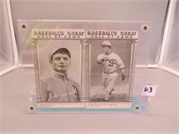 1930s/1940s Cabinet Cards Rube Waddell & Ted Walsh