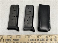 2 Ruger 380 Magazines & Sleeve