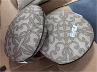 2X Taupe W/Filigree Pattern A87c