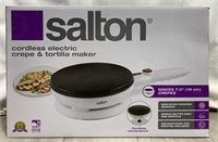 Salton Cordless Electric Crêpe And Tortilla Maker