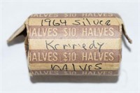 10 DOLLAR ROLL SILVER KENNEDY HALVES