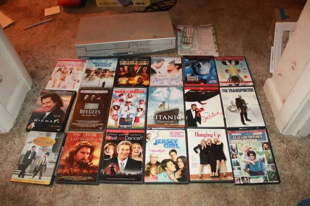 Combo Dvd & VHS Player with Dvd's