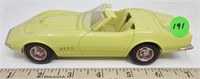 1968 Corvette 427, yellow, no box, a little dusty