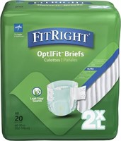 FitRight Ultra Adult Diapers, XX-Large,4 packs