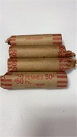 4 rolls of pennies