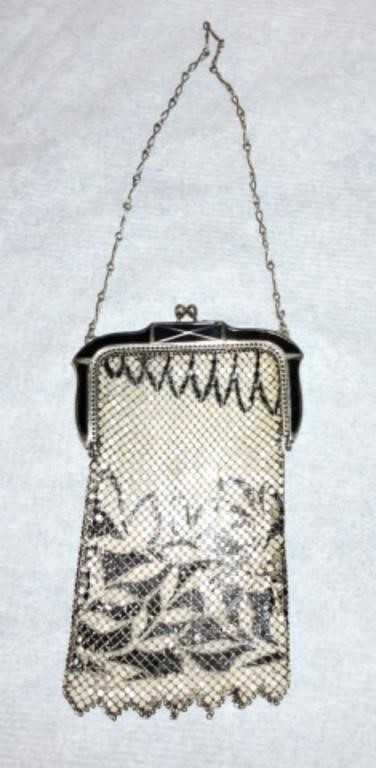 Whiting & Davis mesh purse, 6 1/2"