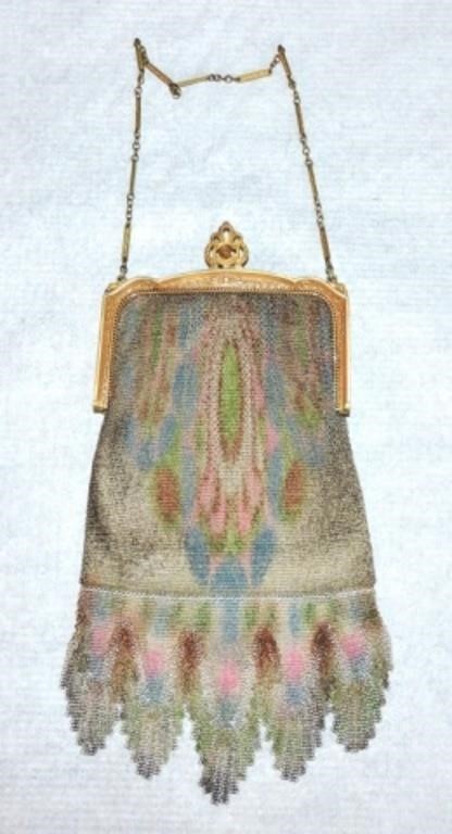 Whiting & Davis mesh purse, 8"