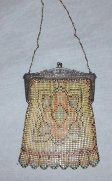 Whiting & Davis mesh purse, 7"