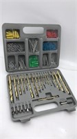 Drill Bits & Wall Anchors Set In Carry Case
