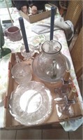 CANDLE HOLDERS, BELLS, PITCHER & BOWLS