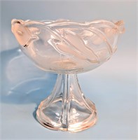 Vintage Bohemian Crystal Frosted Bowl