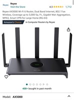 Reyee AX3000 Wi-Fi 6 Router