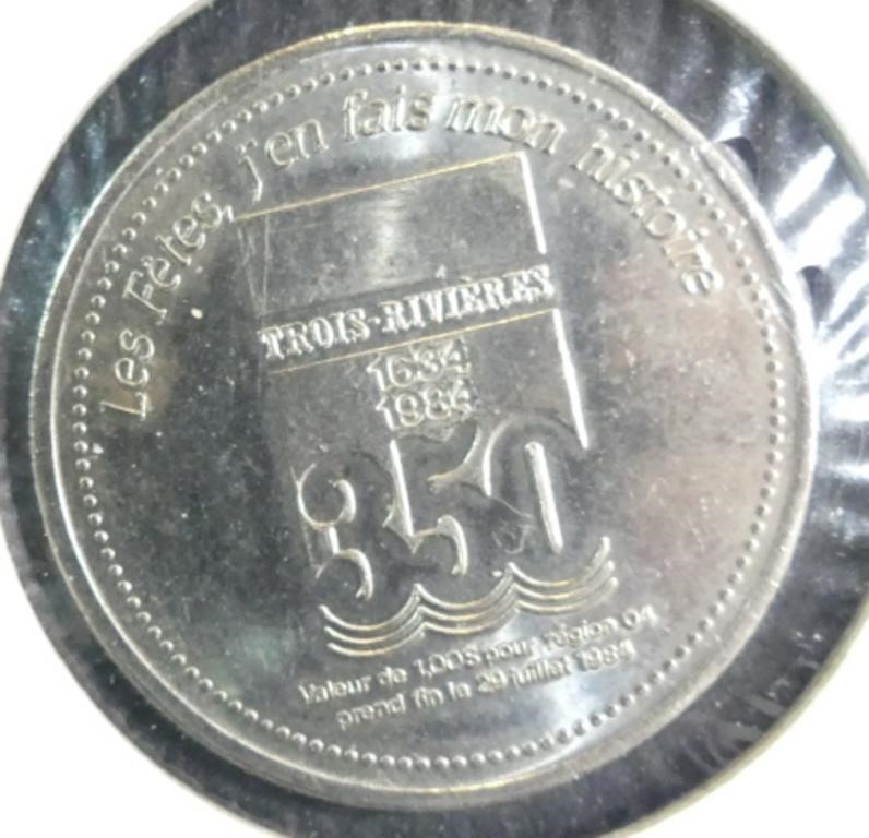 1984 Trios - Rivieres Trade Dollar
