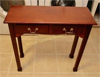 SMALL TWO DRAWER SOFA TABLE