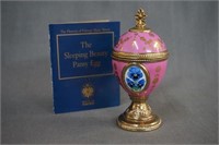 House of Faberge Musical Eggs Pansy Music Box