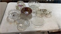 Glass Bowls, Cheese Dish, Trays