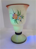Uranium Glass Footed Vase