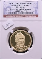 2011 S NGC PF69UC PRESIDENT DOLLAR