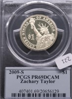 2009 S PCGS PF69DC PRESIDENT DOLLAR