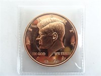 JFK 1 oz Copper Coin