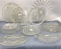 Clear Glass Platters