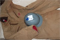 Dickies Coveralls and V-Gard Hard Hat