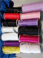 13 opened rolls of mesh Tulle Wreath maker A