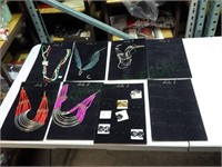 Lady J Display Boards, 5 Necklaces & Earrings