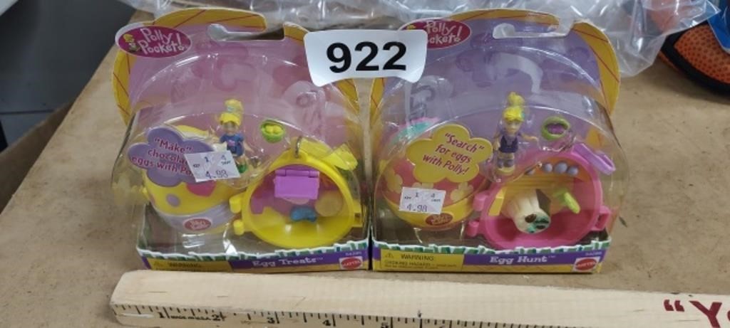 (2) POLLY POCKETS, EGG HUNT, IN ORIGINAL PACKAGE