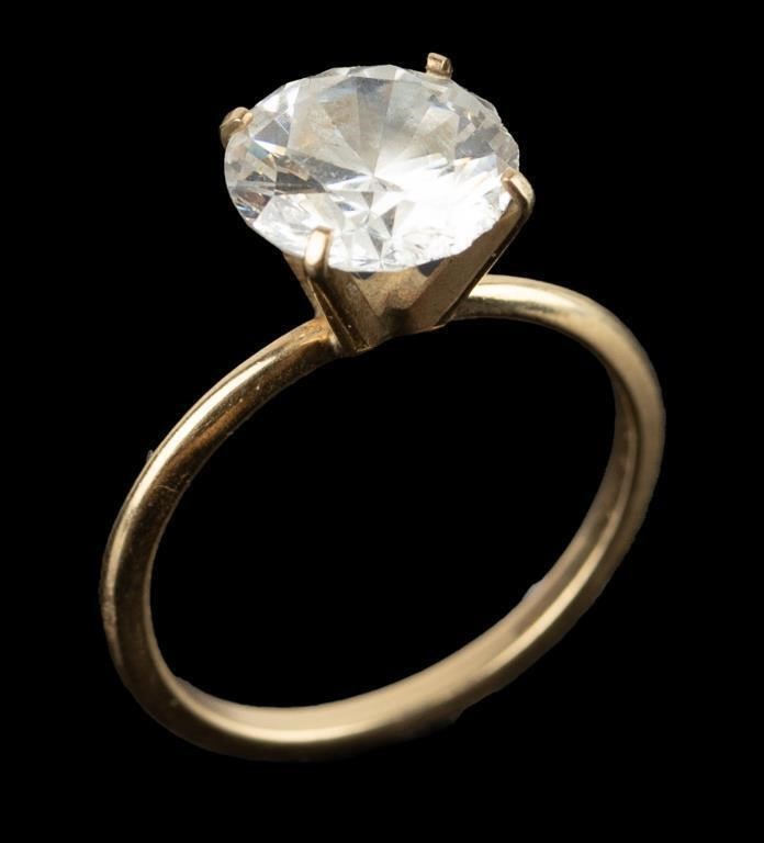 Jewelry 14kt Yellow Gold CZ Ring