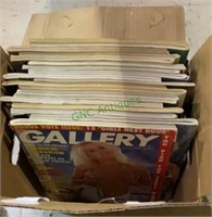 Girly magazines - lot of 18 Gallery magazines -