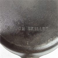 8 INCH CAST IRON SKILLET