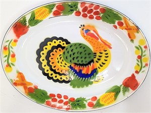Enamelware Turkey Platter
