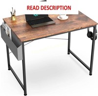 31.5 inch Desk with Storage Bag  Brown