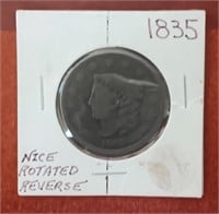 1835 Coronet Head Cent