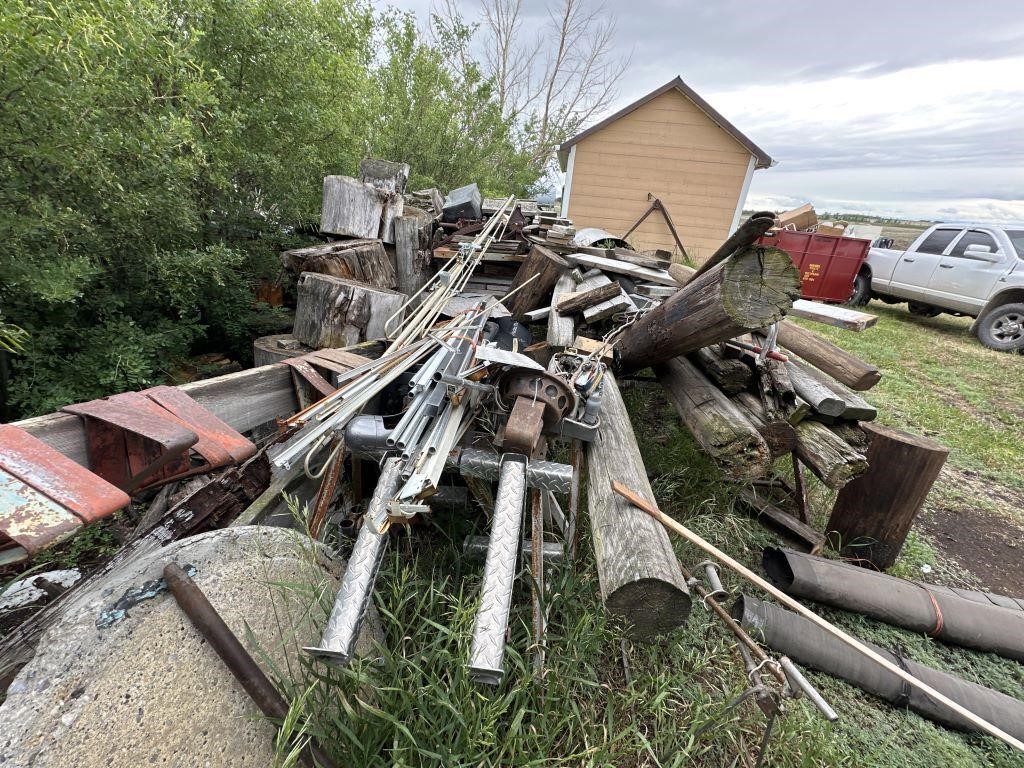 Wood & Metal Pile - Outside Welding Shop