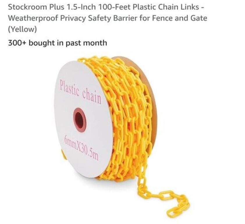 MSRP $26 100Ft Plastic Chains