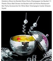MSRP $35 Disco Ball Ice Chest & Straws