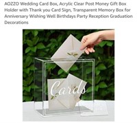 MSRP $36 Wedding Card Box
