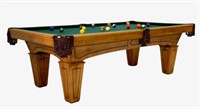 3/4" Slate Top Olhausen Pool Table w/Cues, Balls &