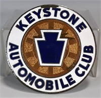 KEYSTONE AUTOMOBILE CLUB METAL BADGE