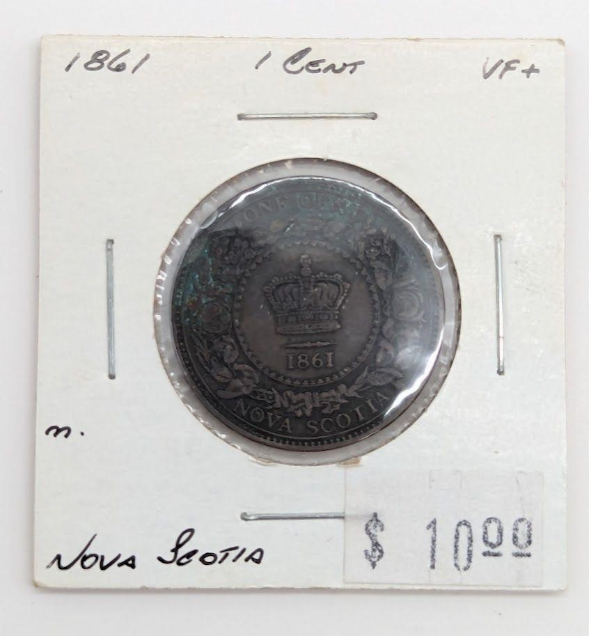 1861 1-Cent Nova Scotia Penny Coin