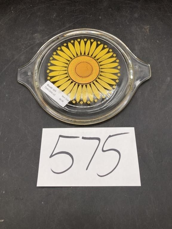 Vintage Pyrex Sunflower Lid 470-C